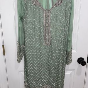 Pakistani chiffon formal outfit